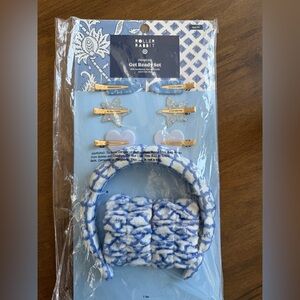 Roller Rabbit for Target Blue Floral Headband & Hair Clip Set NWT
